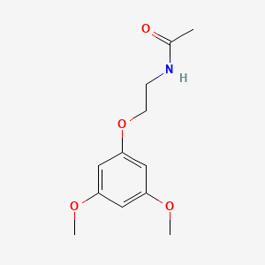 molecular formula C12H17NO4 B1658641 N-[2-(3,5-dimethoxyphenoxy)ethyl]acetamide CAS No. 61711-83-9