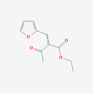 molecular formula C11H12O4 B1658642 Ethyl 2-(furan-2-ylmethylidene)-3-oxobutanoate CAS No. 61712-97-8