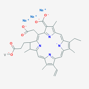 molecular formula C34H31N4Na3O6V B165867 Vanadyl-chlorophyl-a complex CAS No. 133162-62-6