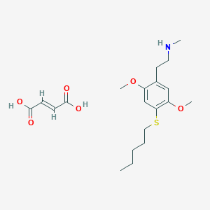 molecular formula C20H31NO6S B165869 N-Methyl-2-(2,5-dimethoxy-4-(pentylthio)phenyl)ethylamine maleate CAS No. 129658-13-5