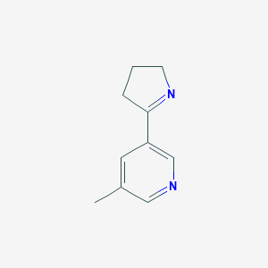 molecular formula C10H12N2 B016587 3-(3,4-Dihydro-2H-pyrrol-5-yl)-5-methylpyridine CAS No. 102780-52-9