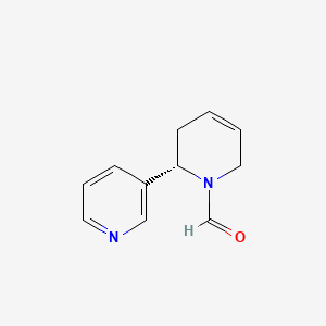 molecular formula C11H12N2O B1658706 N'-Formylanatabine CAS No. 61892-65-7