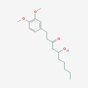 molecular formula C18H28O4 B1658711 1-(3,4-Dimethoxyphenyl)-5-hydroxydecan-3-one CAS No. 61914-52-1