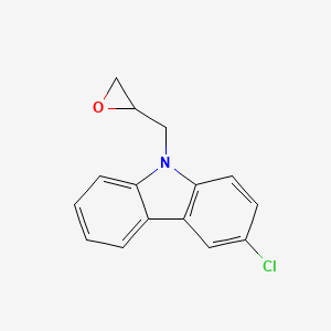molecular formula C15H12ClNO B1658732 3-Chloro-9-(oxiran-2-ylmethyl)carbazole CAS No. 61994-10-3