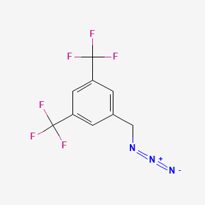 molecular formula C9H5F6N3 B1658753 1-(Azidomethyl)-3,5-bis(trifluoromethyl)benzene CAS No. 620533-92-8