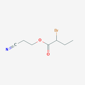 molecular formula C7H10BrNO2 B165876 2-Cyanoethyl 2-bromobutanoate CAS No. 131792-97-7