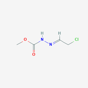 molecular formula C4H7ClN2O2 B1658777 Methyl 2-(2-chloroethylidene)hydrazine-1-carboxylate CAS No. 62105-87-7