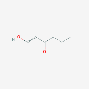 molecular formula C7H12O2 B1658908 1-Hydroxy-5-methylhex-1-en-3-one CAS No. 62570-08-5