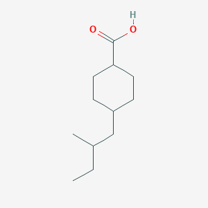 molecular formula C12H22O2 B1658917 4-(2-Methylbutyl)cyclohexane-1-carboxylic acid CAS No. 62614-49-7