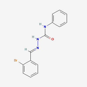 molecular formula C14H12BrN3O B1658919 1-[(E)-(2-bromophenyl)methylideneamino]-3-phenylurea CAS No. 6262-59-5