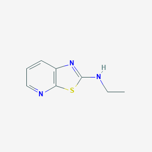 molecular formula C8H9N3S B1658926 Thiazolo[5,4-b]pyridin-2-amine, N-ethyl- CAS No. 62638-69-1