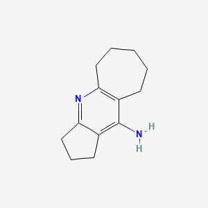 10-Amino-2,3,4,5,7,8,9-heptahydro-1H-cyclohepta(b)cyclopenta(e)pyridine