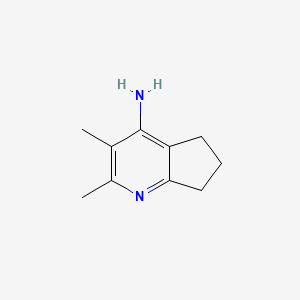 5H-1-Pyrindine, 6,7-dihydro-4-amino-2,3-dimethyl-, hydrate