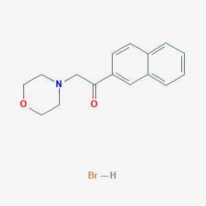 2-(Morpholin-4-yl)-1-(naphthalen-2-yl)ethan-1-one--hydrogen bromide (1/1)