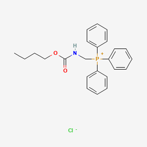molecular formula C24H27ClNO2P B1658992 {[(Butoxycarbonyl)amino]methyl}(triphenyl)phosphanium chloride CAS No. 62828-12-0