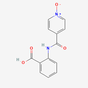 molecular formula C13H10N2O4 B1658993 N-(2-Carboxyphenyl)isonicotinamide 1-oxide CAS No. 62833-94-7