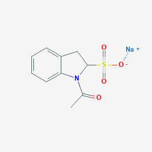molecular formula C10H10NNaO4S B016590 Sodium 1-acetylindoline-2-sulfonate CAS No. 26807-69-2