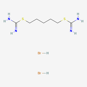 molecular formula C7H18Br2N4S2 B1659007 Pseudourea, 2,2'-pentamethylenebis(2-thio-, dihydrobromide CAS No. 6290-92-2