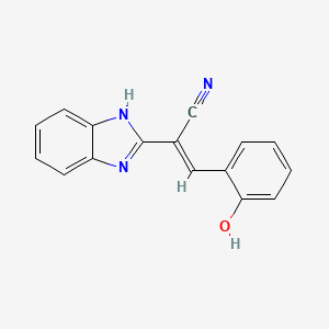 1H-Benzimidazol-2-acetonitrile, alpha((2-hydroxyphenyl)methylene)-