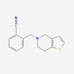 Benzonitrile, 2-((4,5,6,7-tetrahydrothieno(3,2-c)pyridin-5-yl)methyl)-