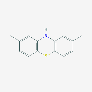 molecular formula C14H13NS B1659063 2,8-Dimethyl-10H-phenothiazine CAS No. 63245-78-3