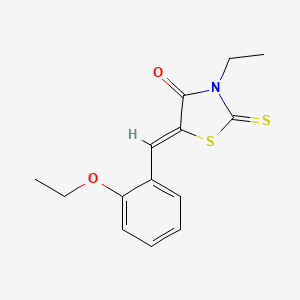 (5Z)-5-[(2-ethoxyphenyl)methylidene]-3-ethyl-2-sulfanylidene-1,3-thiazolidin-4-one
