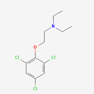 molecular formula C12H16Cl3NO B1659080 N,N-diethyl-2-(2,4,6-trichlorophenoxy)ethanamine CAS No. 634-54-8