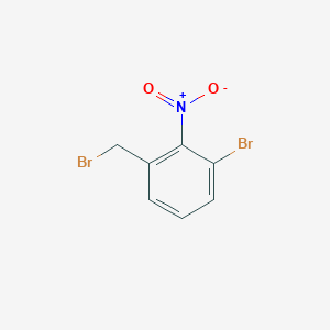 molecular formula C7H5Br2NO2 B1659104 1-Bromo-3-(bromomethyl)-2-nitrobenzene CAS No. 63471-25-0