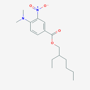 molecular formula C17H26N2O4 B165911 2-Ethylhexyl 4-(dimethylamino)-3-nitrobenzoate CAS No. 134682-95-4