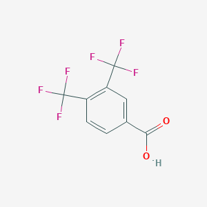 molecular formula C9H4F6O2 B165913 3,4-Bis(trifluoromethyl)benzoic acid CAS No. 133804-66-7