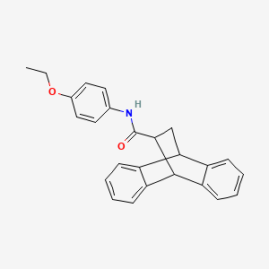 molecular formula C25H23NO2 B1659134 N-(4-Ethoxyphenyl)tetracyclo[6.6.2.02,7.09,14]hexadeca-2,4,6,9,11,13-hexaene-15-carboxamide CAS No. 6369-73-9