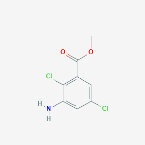 molecular formula C8H7Cl2NO2 B165919 Methyl 3-amino-2,5-dichlorobenzoate CAS No. 7286-84-2