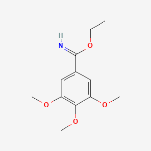 molecular formula C12H17NO4 B1659198 ethyl 3,4,5-trimethoxybenzenecarboximidate CAS No. 6383-98-8