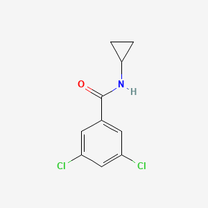 molecular formula C10H9Cl2NO B1659206 3,5-Dichloro-N-cyclopropylbenzamide CAS No. 63887-16-1