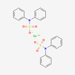 molecular formula C24H20BaN2O6S2 B1659228 Barium diphenylamine sulfamate CAS No. 63979-85-1