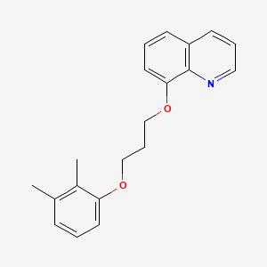 molecular formula C20H21NO2 B1659285 8-[3-(2,3-Dimethylphenoxy)propoxy]quinoline CAS No. 6441-67-4