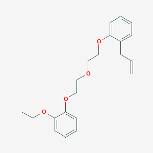 molecular formula C21H26O4 B1659288 1-Ethoxy-2-[2-[2-(2-prop-2-enylphenoxy)ethoxy]ethoxy]benzene CAS No. 6444-28-6