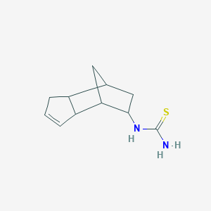 molecular formula C11H16N2S B1659303 N-tricyclo[5.2.1.0~2,6~]dec-4-en-8-ylthiourea CAS No. 64498-10-8