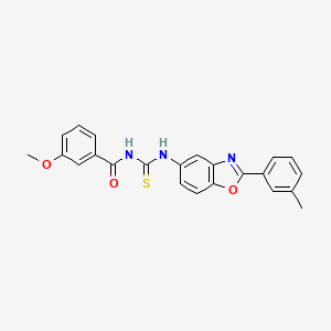 molecular formula C23H19N3O3S B1659319 3-methoxy-N-[[2-(3-methylphenyl)-1,3-benzoxazol-5-yl]carbamothioyl]benzamide CAS No. 6455-33-0