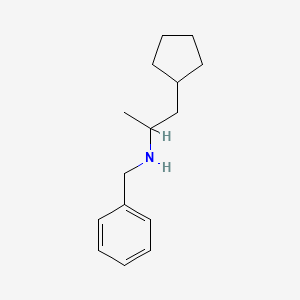molecular formula C15H23N B1659329 N-Benzyl-1-cyclopentylpropan-2-amine CAS No. 646027-01-2