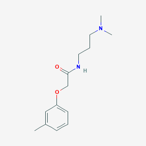 molecular formula C14H22N2O2 B1659330 Acetamide, N-[3-(dimethylamino)propyl]-2-(3-methylphenoxy)- CAS No. 646035-12-3