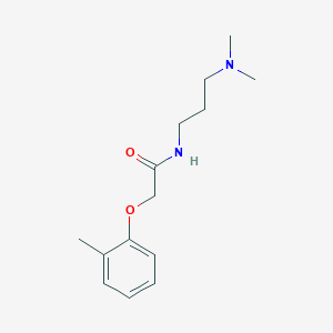 molecular formula C14H22N2O2 B1659331 N-[3-(Dimethylamino)propyl]-2-(2-methylphenoxy)acetamide CAS No. 646035-13-4