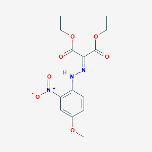 molecular formula C14H17N3O7 B1659332 Diethyl 2-[(4-methoxy-2-nitrophenyl)hydrazinylidene]propanedioate CAS No. 64605-83-0