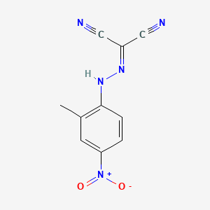 molecular formula C10H7N5O2 B1659354 Propanedinitrile, ((2-methyl-4-nitrophenyl)hydrazono)- CAS No. 64691-86-7