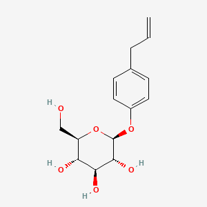molecular formula C15H20O6 B1659358 4-(2-Propenyl)phenyl-beta-d-glucopyranoside CAS No. 64703-98-6