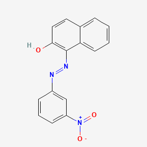 molecular formula C16H11N3O3 B1659361 2-Naphthalenol, 1-[(3-nitrophenyl)azo]- CAS No. 6471-46-1