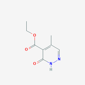 molecular formula C8H10N2O3 B1659401 ethyl 4-methyl-6-oxo-1H-pyridazine-5-carboxylate CAS No. 64882-58-2