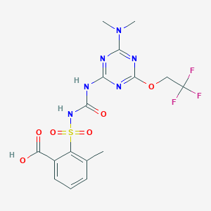 molecular formula C16H17F3N6O6S B165941 三氟磺草酮 CAS No. 135990-29-3