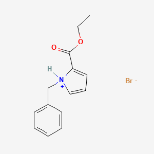 B1659413 1-benzyl-2-(ethoxycarbonyl)-1H-pyrrolium bromide CAS No. 649699-03-6