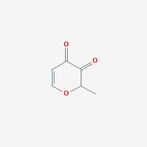 molecular formula C6H6O3 B1659431 2H-Pyran-3,4-dione, 2-methyl- CAS No. 651024-89-4